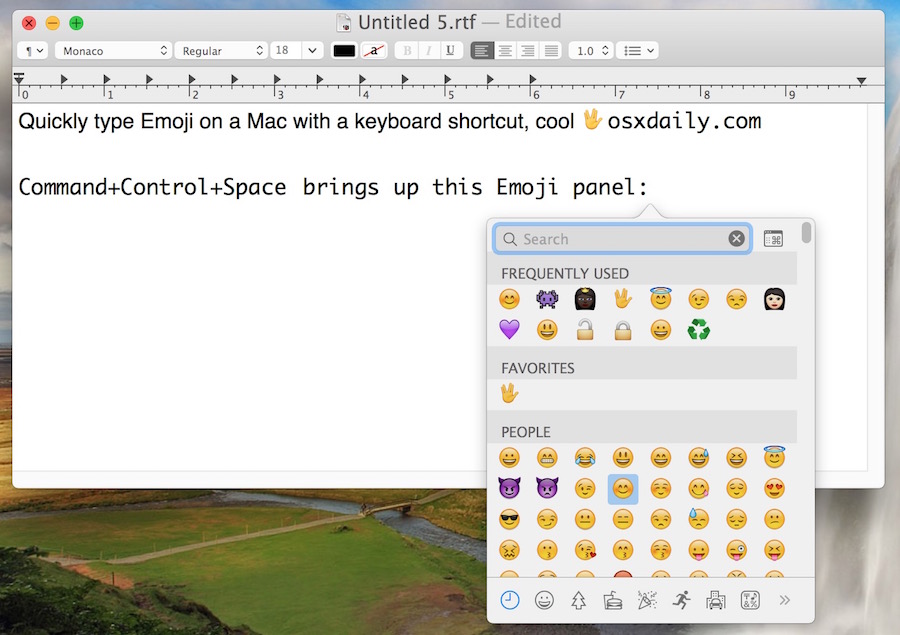 word 2016 for mac show emoji